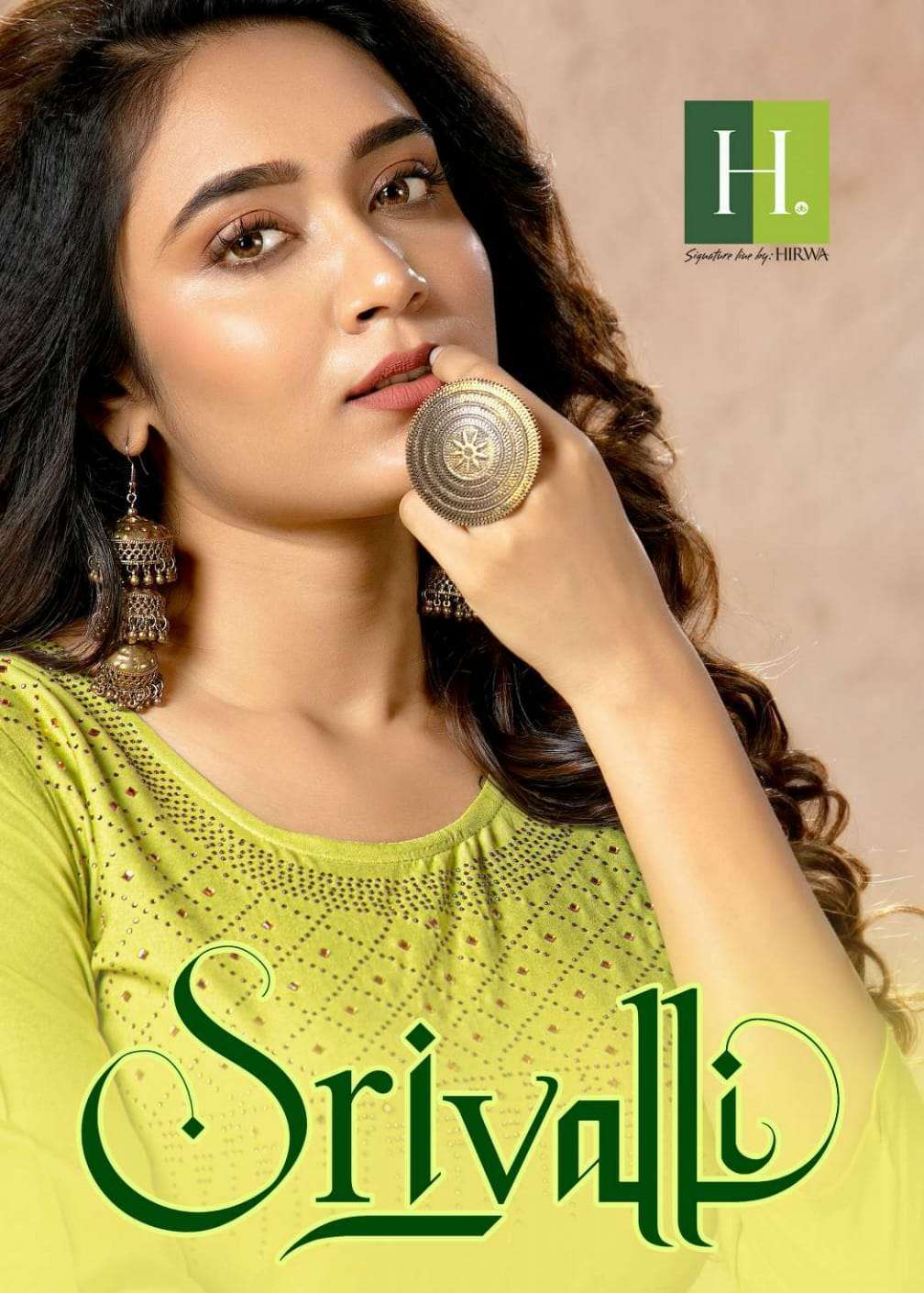 hirwa srivalli series 101-106 rayon ghera kurtis 