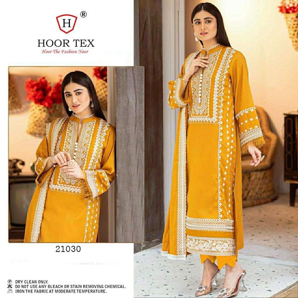 HOOR TEX 21030 DESIGNER HEAVY LAWN COTTON SUIT 