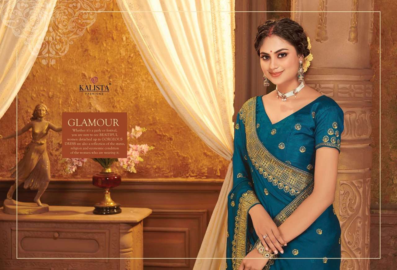 kalista shivalika series 1001-1006 vichitra silk saree