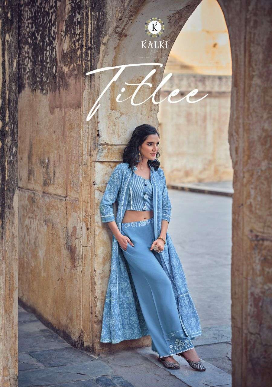 KALKI FASHION TITLEE DESIGNER PURE COTTON KURTI 