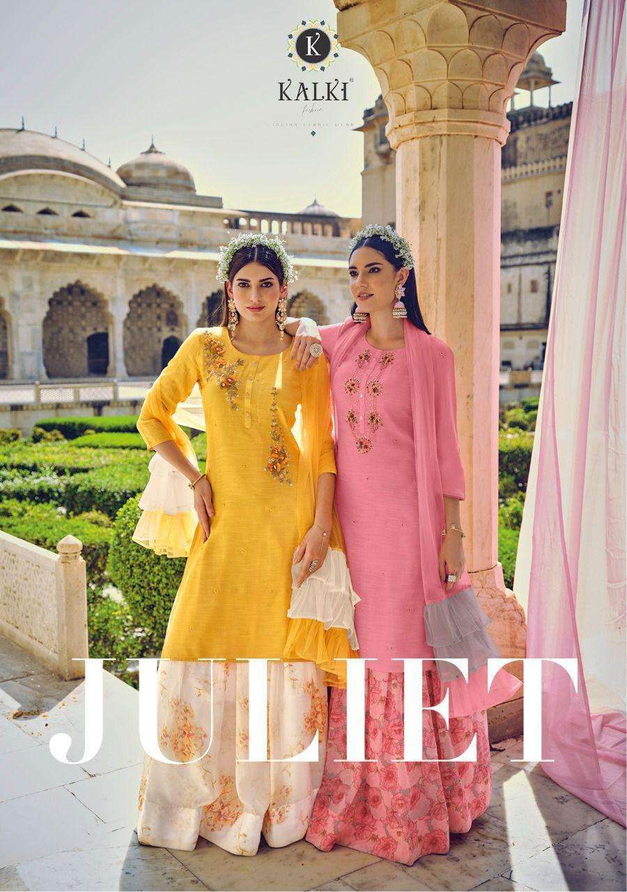 kalki juliet series 98001-98006 pure soft viscose readymade suit 