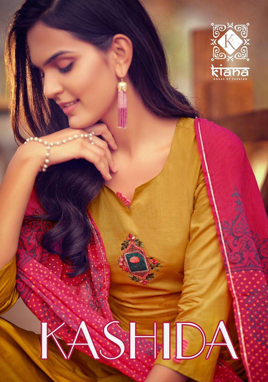 kiana kashida series 3001-3006 Pure Cotton readymade suit