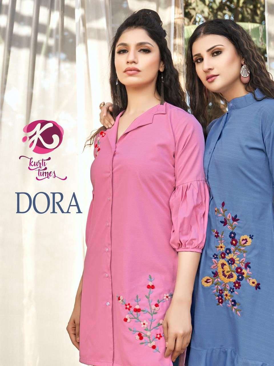 kurti times dora series 1111-1114 soft american georgette kurti 