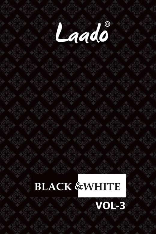 Laado Black & White Vol-3 series 3001-3010 pure cotton suit 
