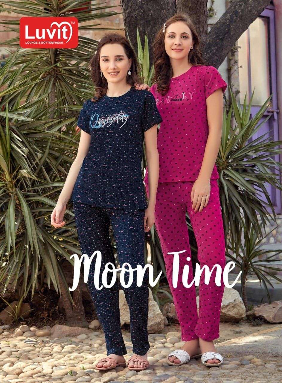 luv it moon time series 101-108 pure printed sinker night suit 