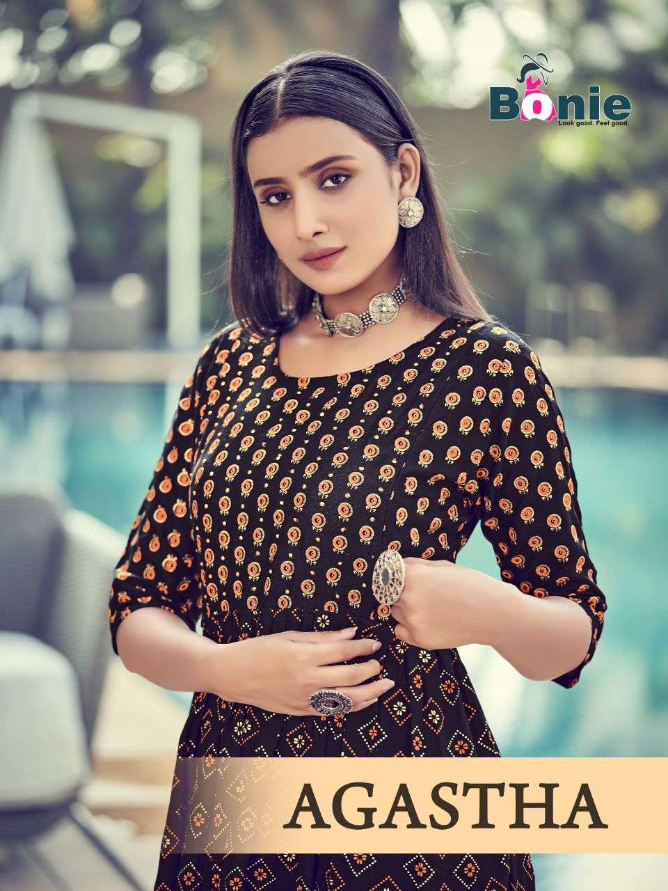 mansi creation agastha series 1001-1008 pure rayon kurti 