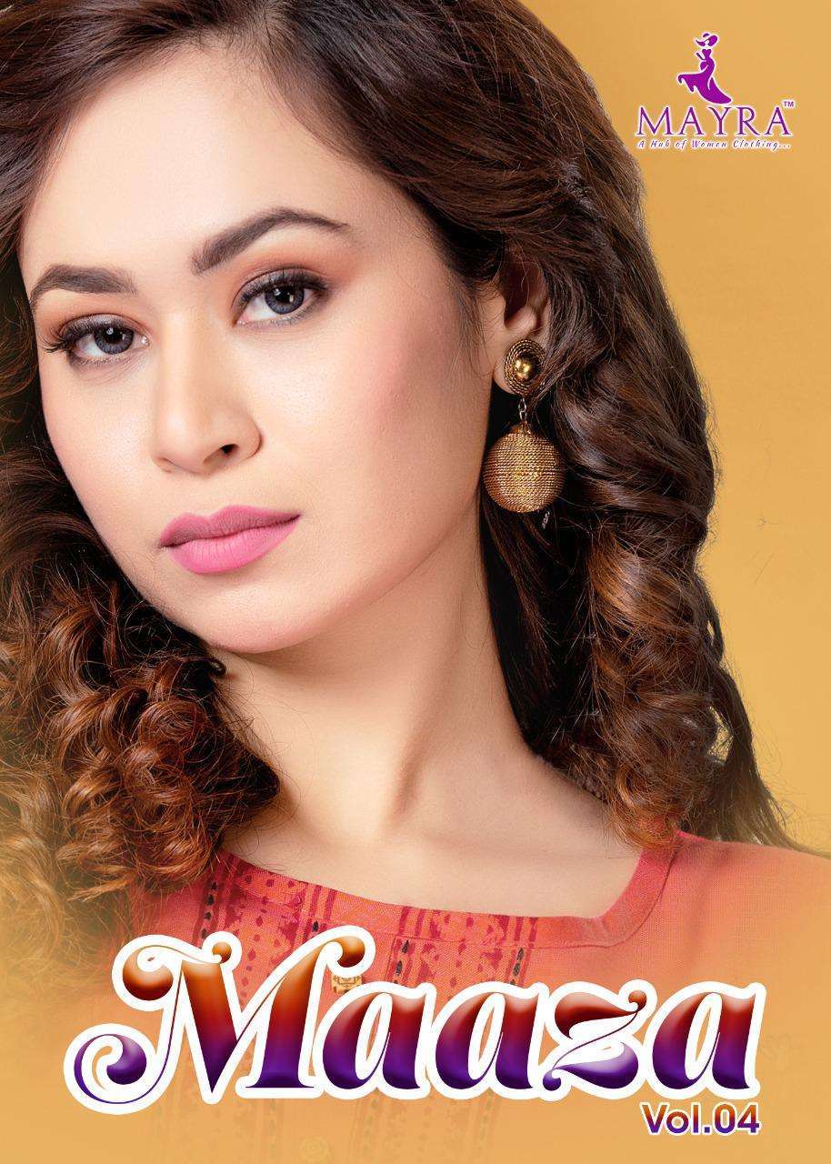 mayra maaza vol-4 series 71001-71008 rayon two tone kurti 