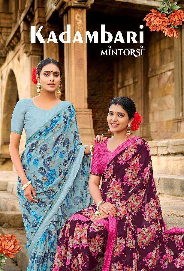 mintorsi kadambari series 26501-26508 Weightless With Satin Lace saree