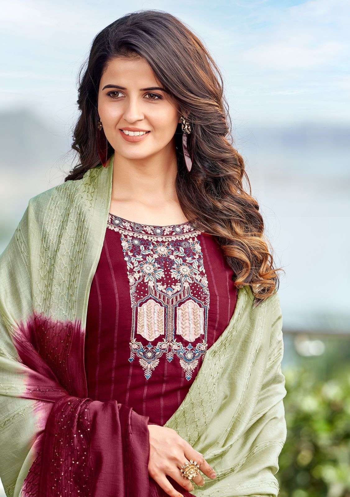 mittoo shringar vol 5 series 8015-8020 poly viscose readymade suit 