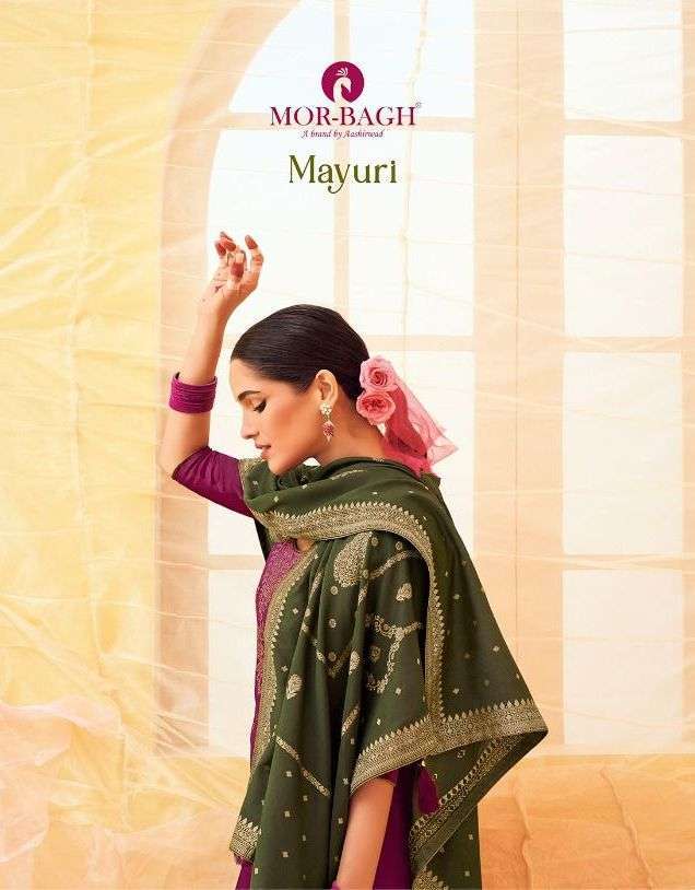 mor bagh mayuri series 9209-9214 premium tussar silk suit 