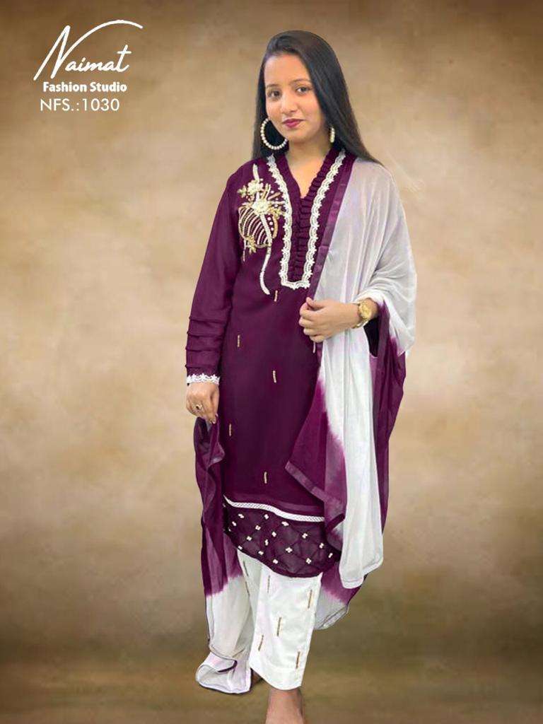 naimat fashion studio nfs 1030 pure georgette readymade suit