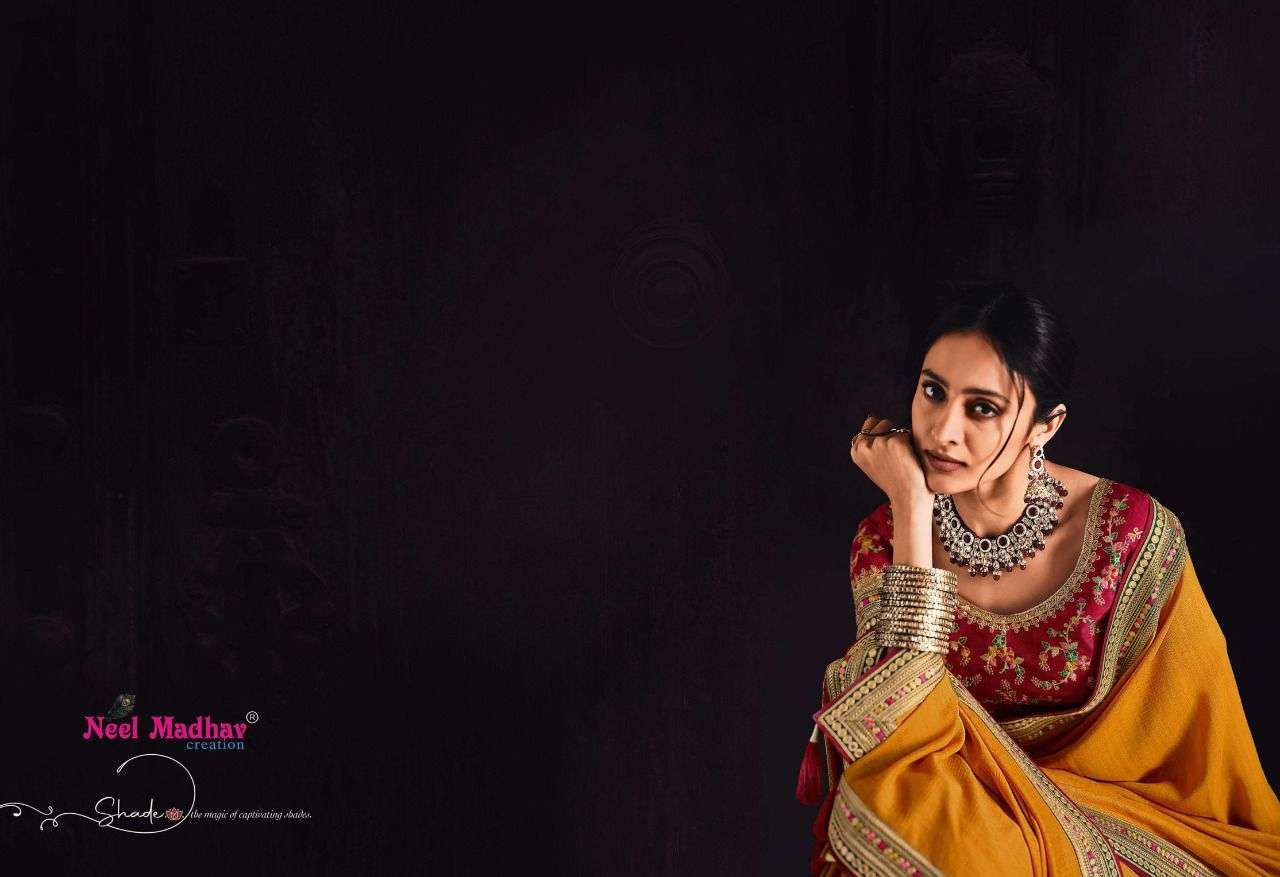 neel madhav mirisha vol 3 series 21027-21037 vichitra silk saree