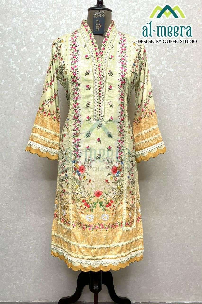 queen studio al meera d no 1145 muslin pakistani suit 