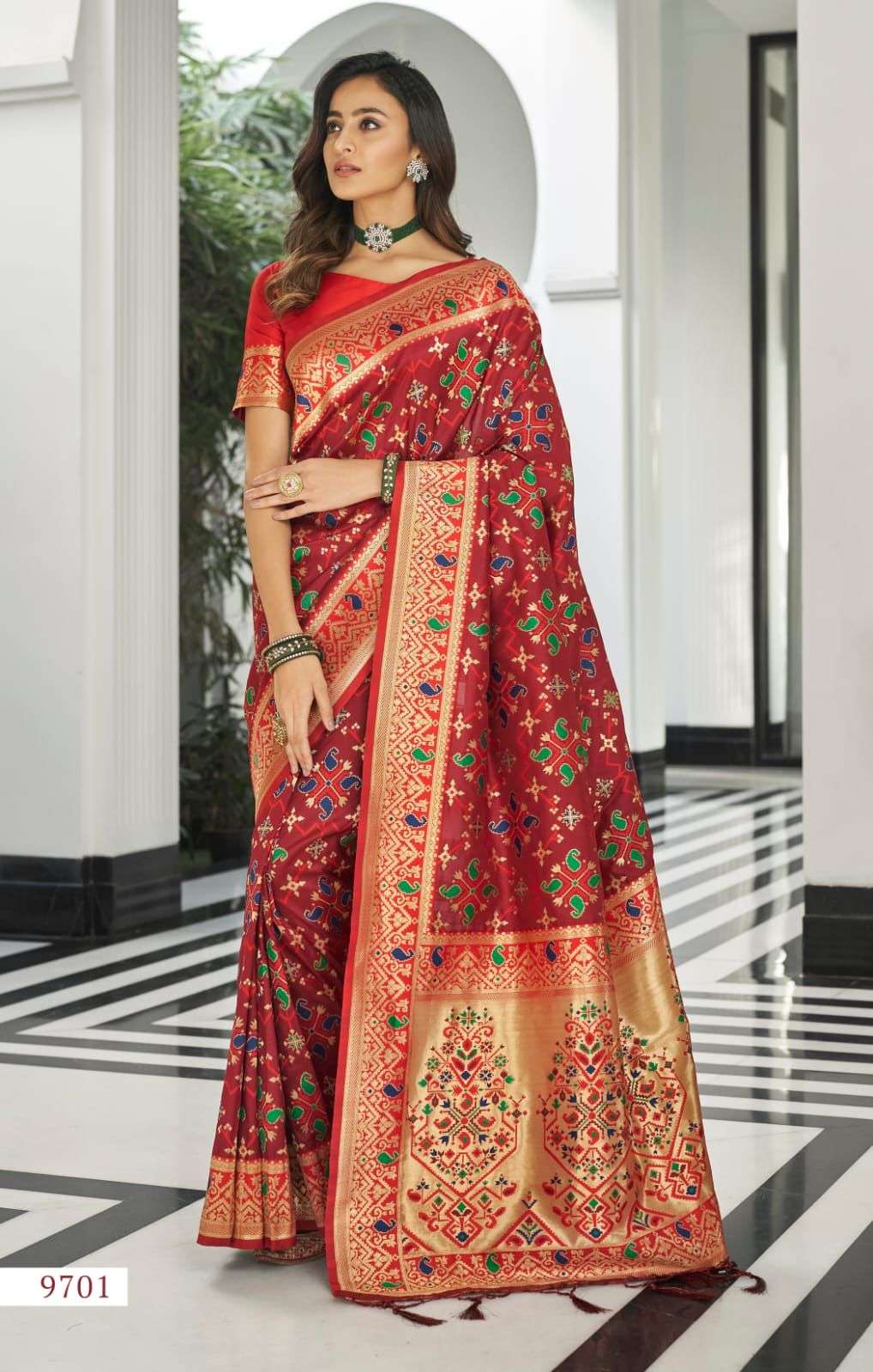 RAJPATH ANTRA SILK DESIGNER PURE SILK PATOLA SAREE 
