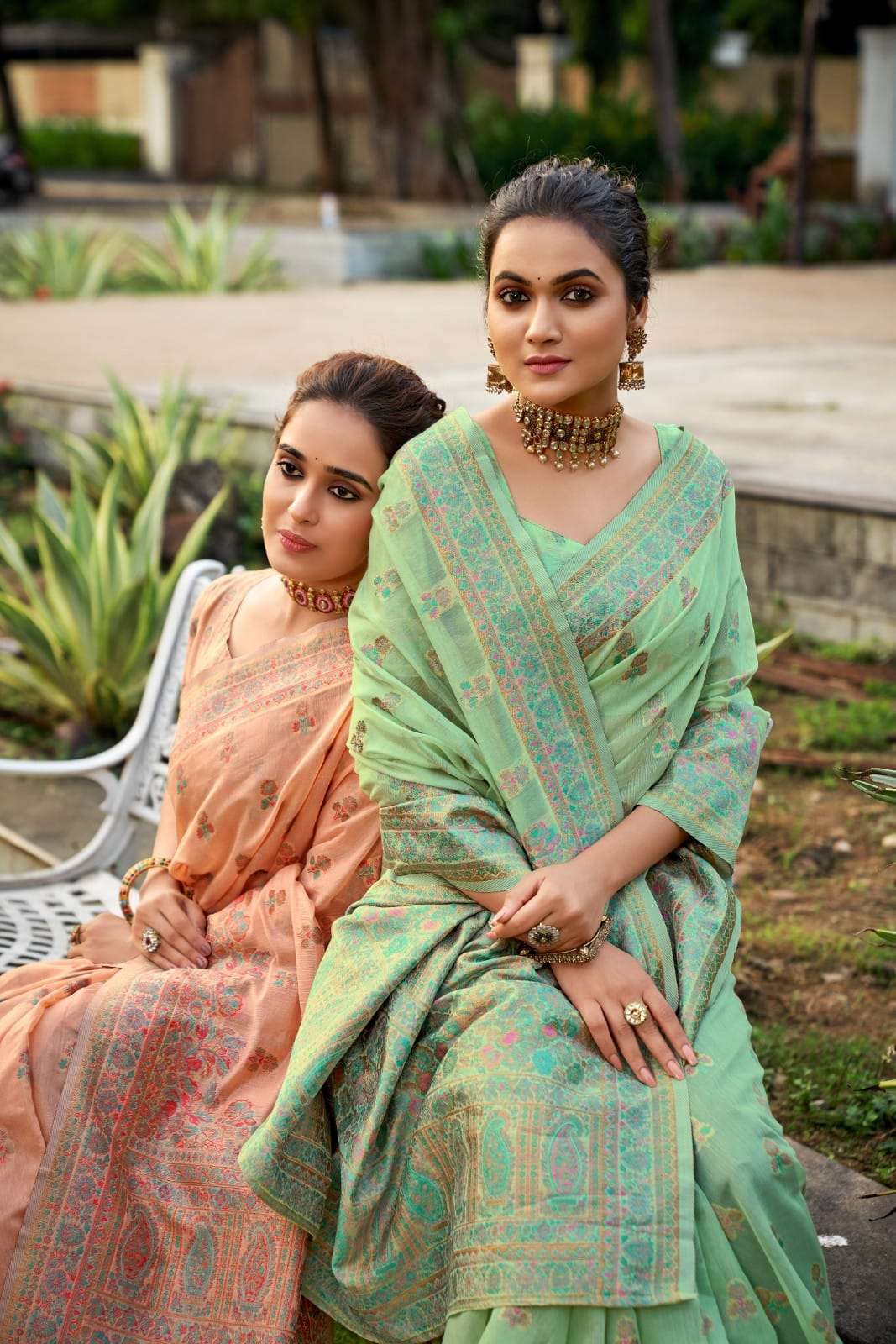 rajyog alaknanda Pure Modal with Kashmiri Weaving saree