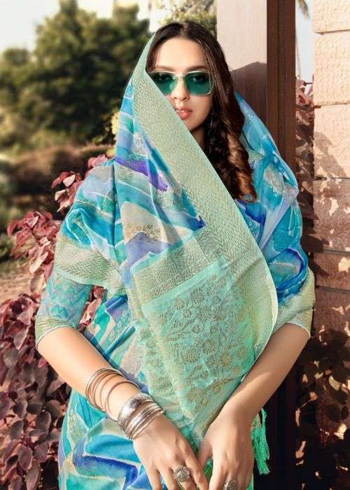 rajyog sanayaa silk series 1001-1005 Soft Silk with Designer Digital Print saree