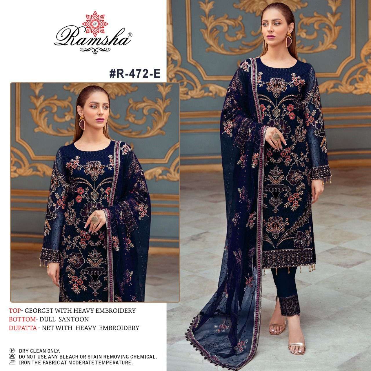 RAMSHA R-472 NX DESIGNER GEORGETTE SUIT 