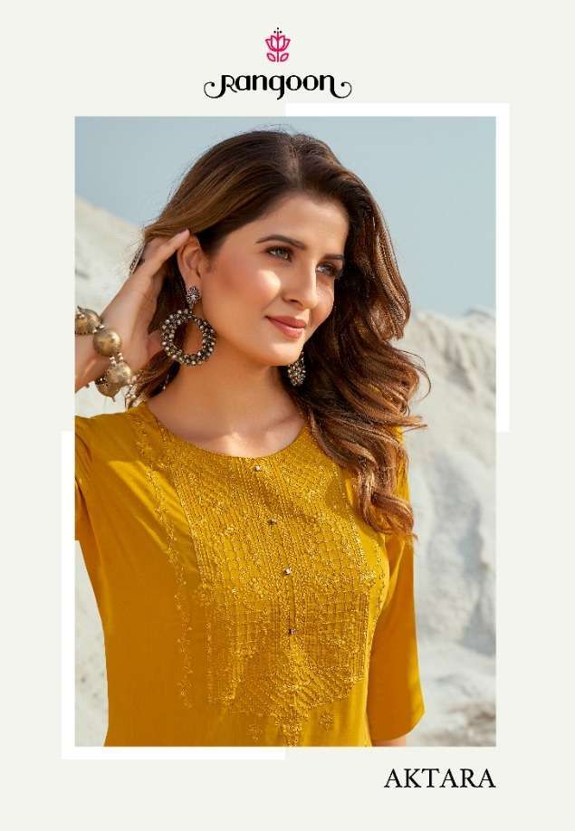 rangoon aktara series 3661-3664 pure muslin kurti 