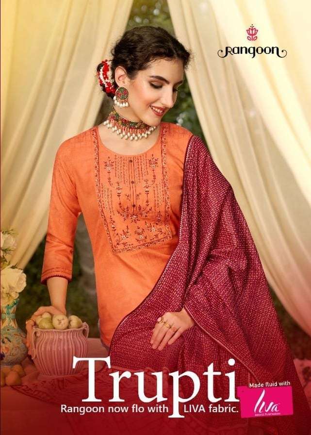 rangoon trupti series 3621-3626 cotton lining readymade suit 