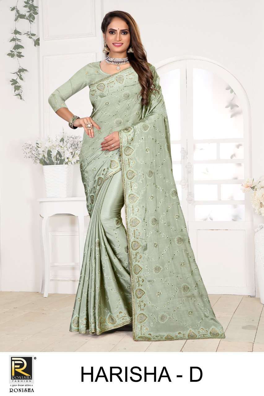 ranjna saree harisha crape embroidery saree