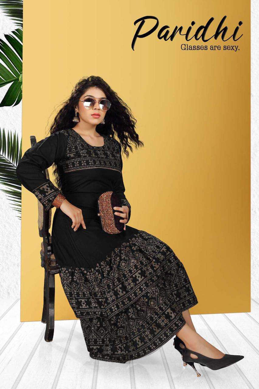 riyaa paridhi series 8176 heavy rayon frock style kurti 