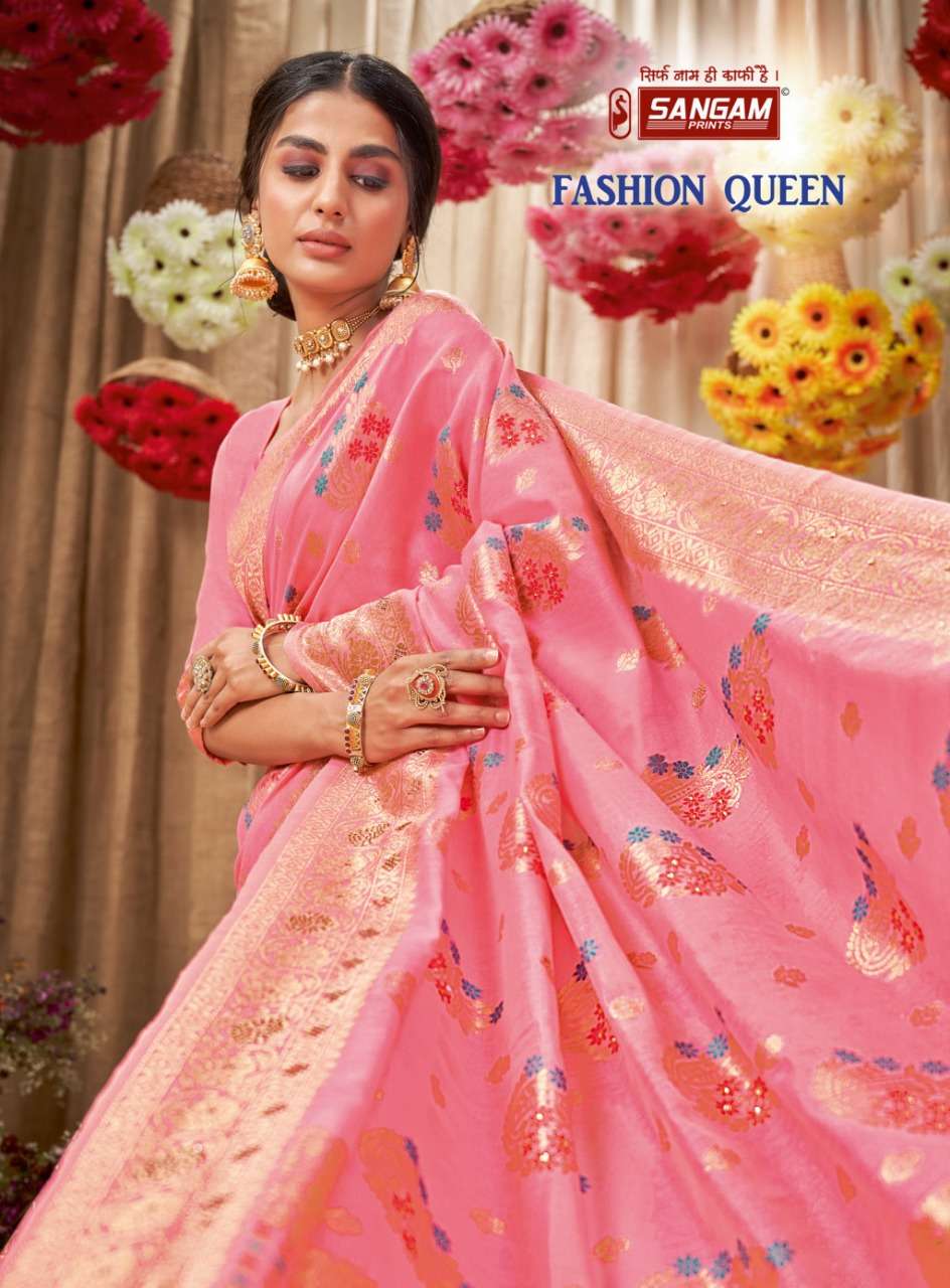 SANGAM FASHION QUEEN DESIGNER COTTON SAREE 