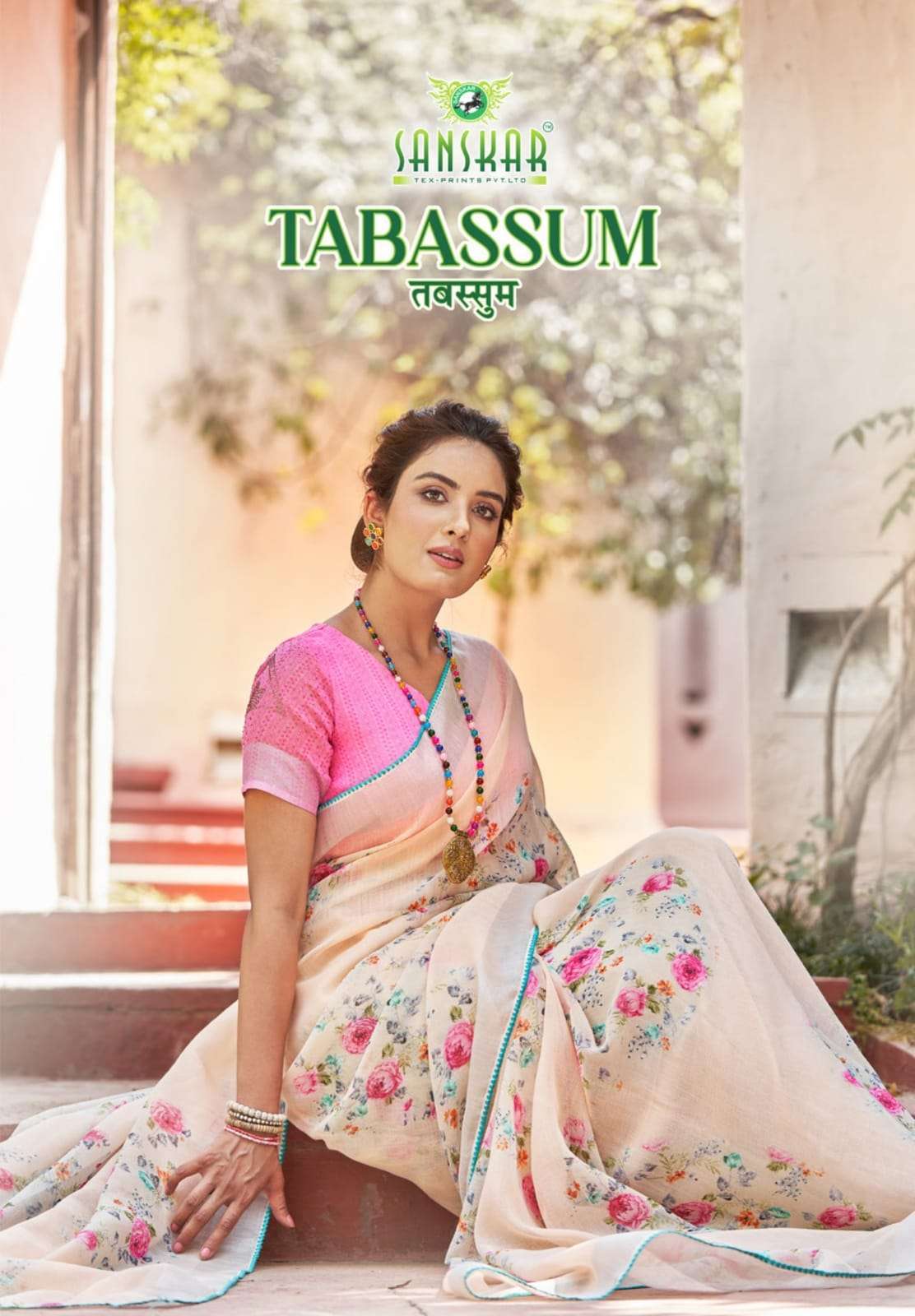 Sanskar tabassum series 3001-3008 soft linen saree
