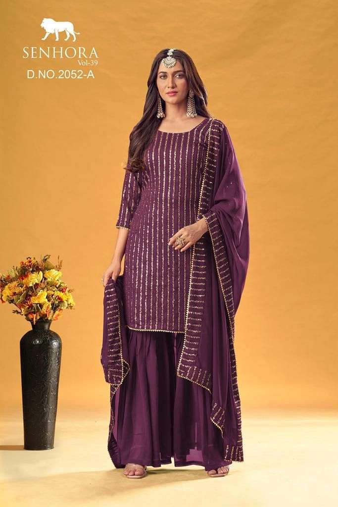 SENHORA VOL-39 DESIGNER FAUX GEORGETTE SUIT 