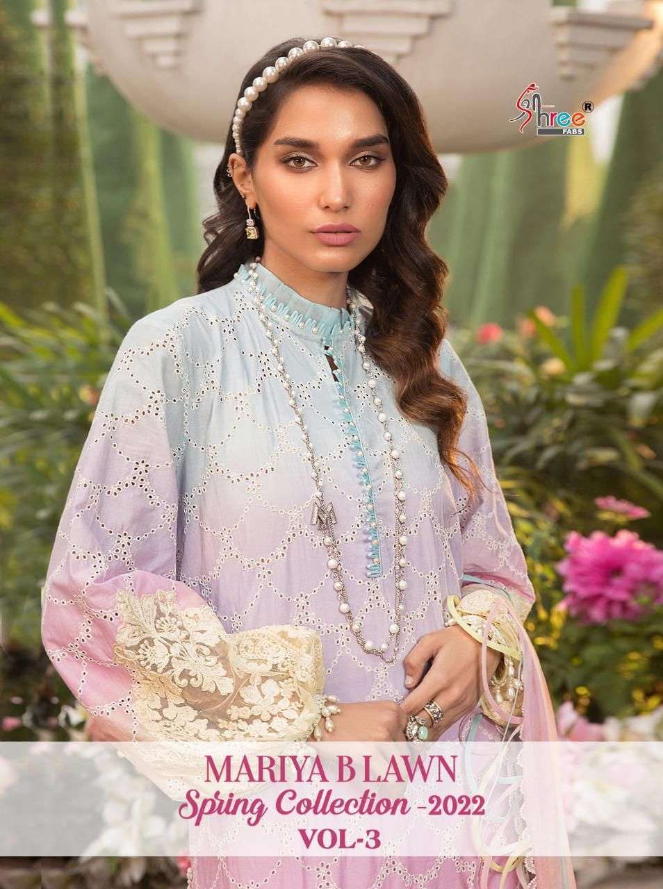 shree fabs maria b lawn spring 2022 vol 3 series 2217-2224 pure lawn suit 