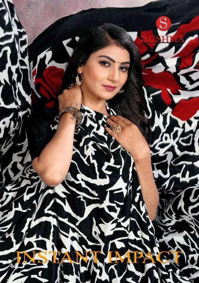 sushma instant impact series 48001-48003 crape printed saree
