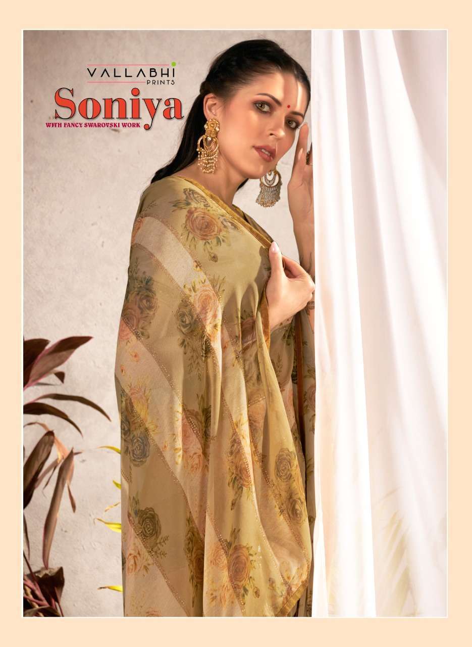 vallabhi soniya series 14701-14708 georgette print saree