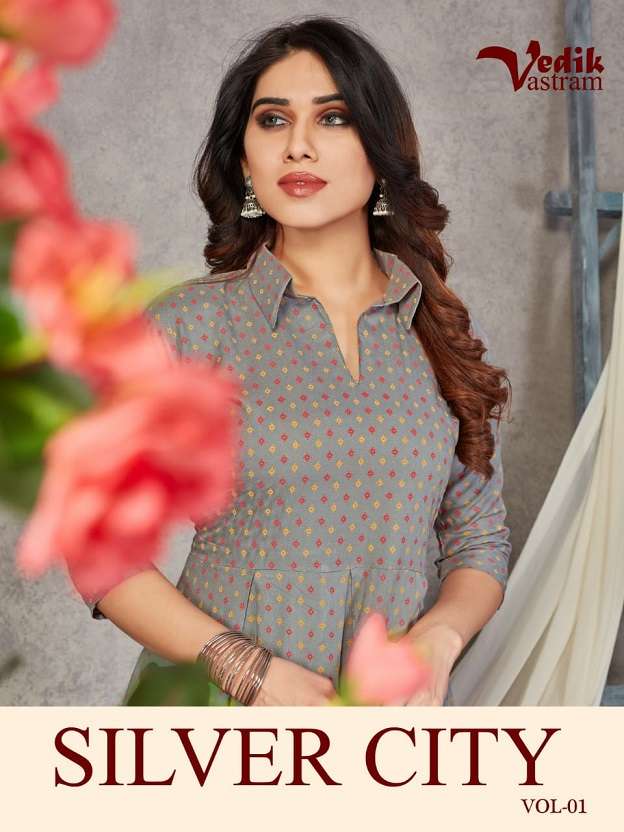 Vedik Vastram Silver City Vol-1 series 2001-2006 premium rayon kurti