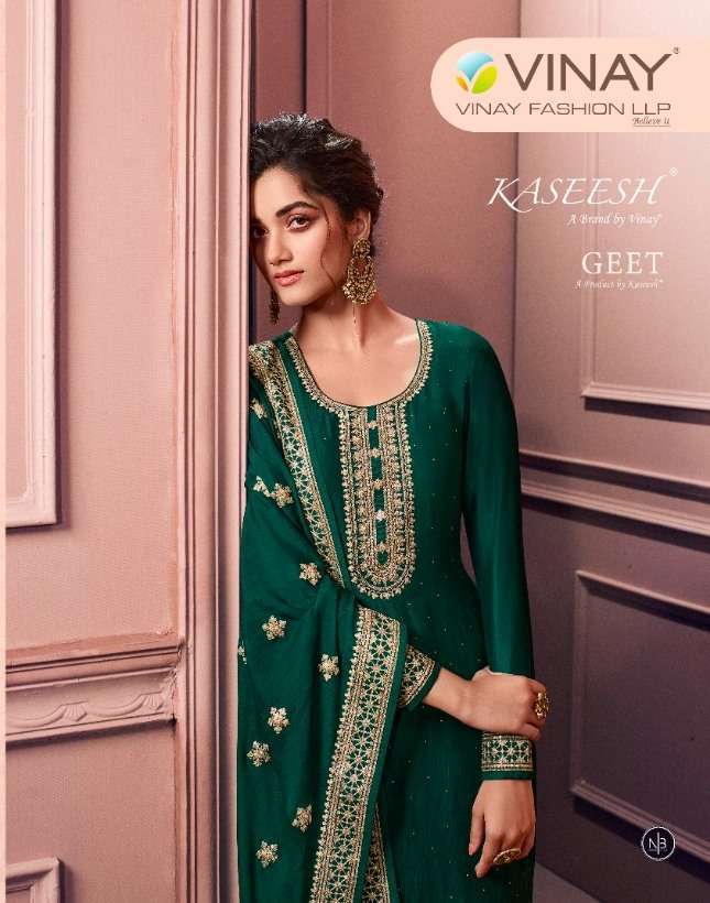 Vinay fashion kaseesh geet series 600091-600098 georgette silk suit