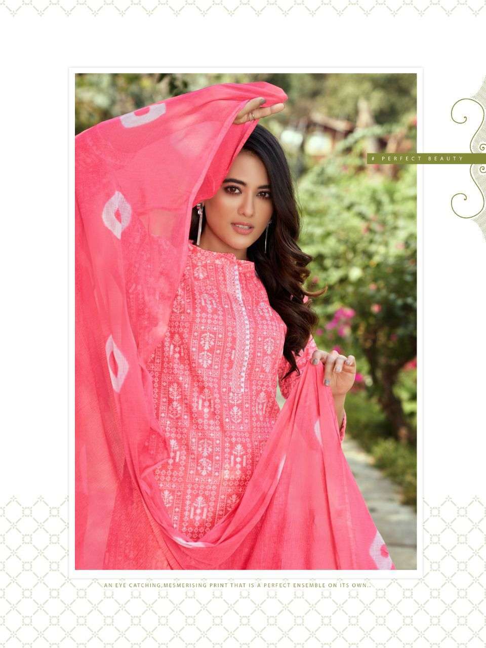 vitara victoria series 1001-1004 rayon print readymade suit 