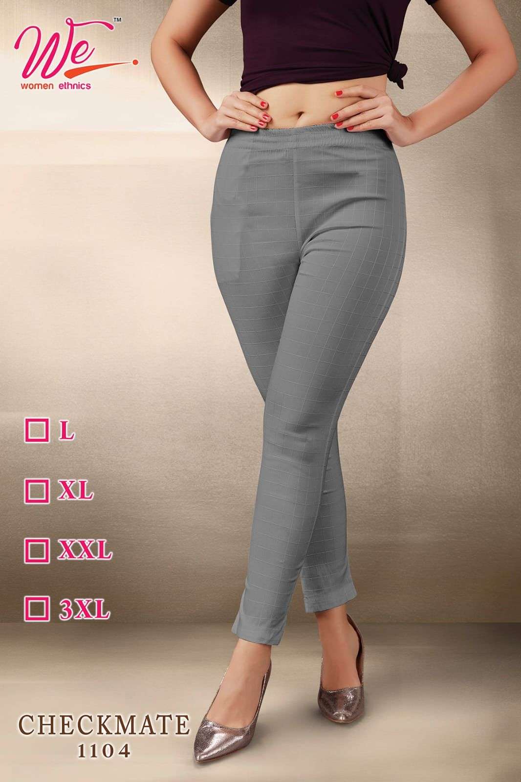 we checkmate special pent series 1101-1109 imported lycra stretchable pent 