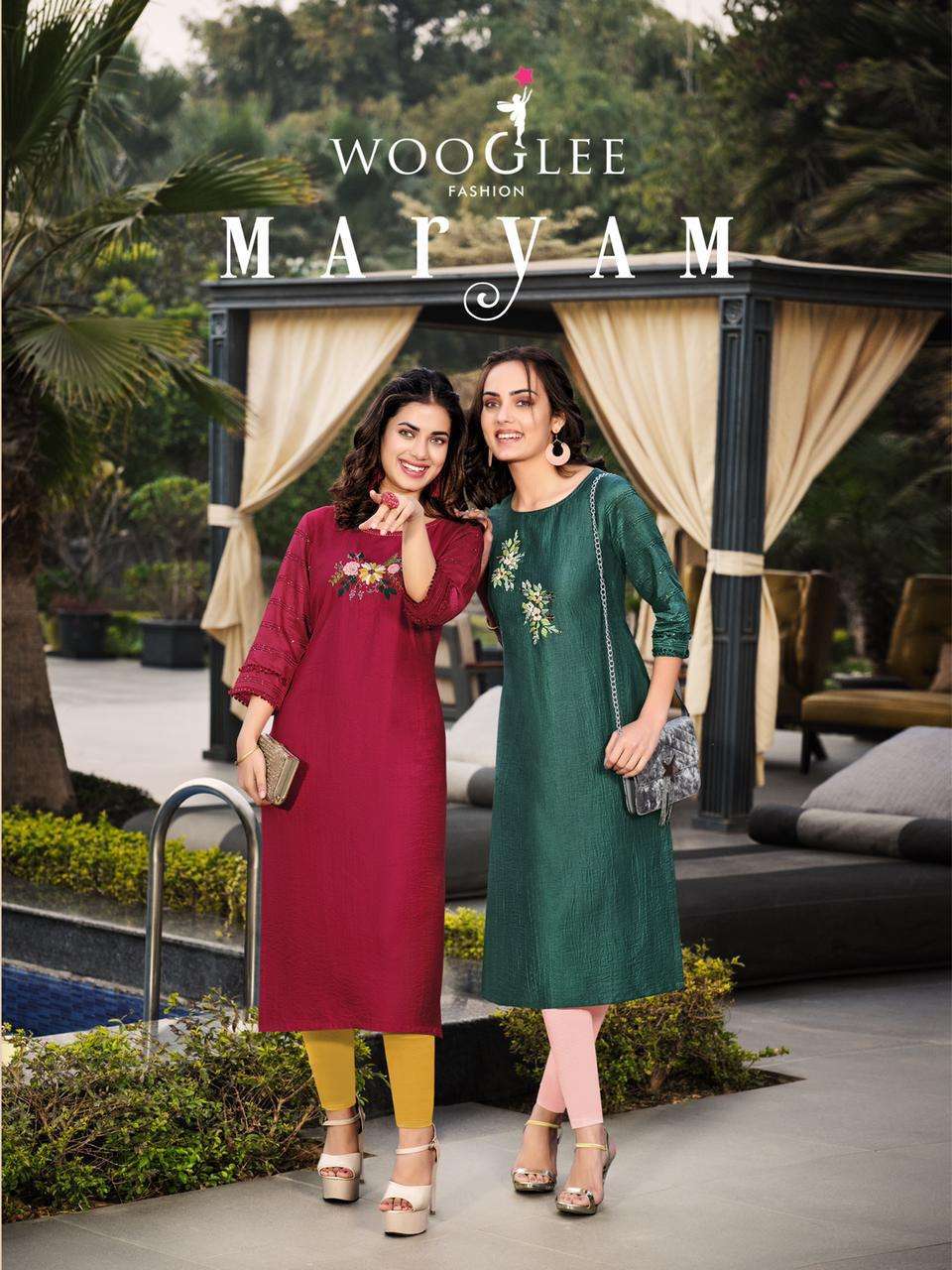 wooglee maryam series 1008-1013 nylon viscose kurti 