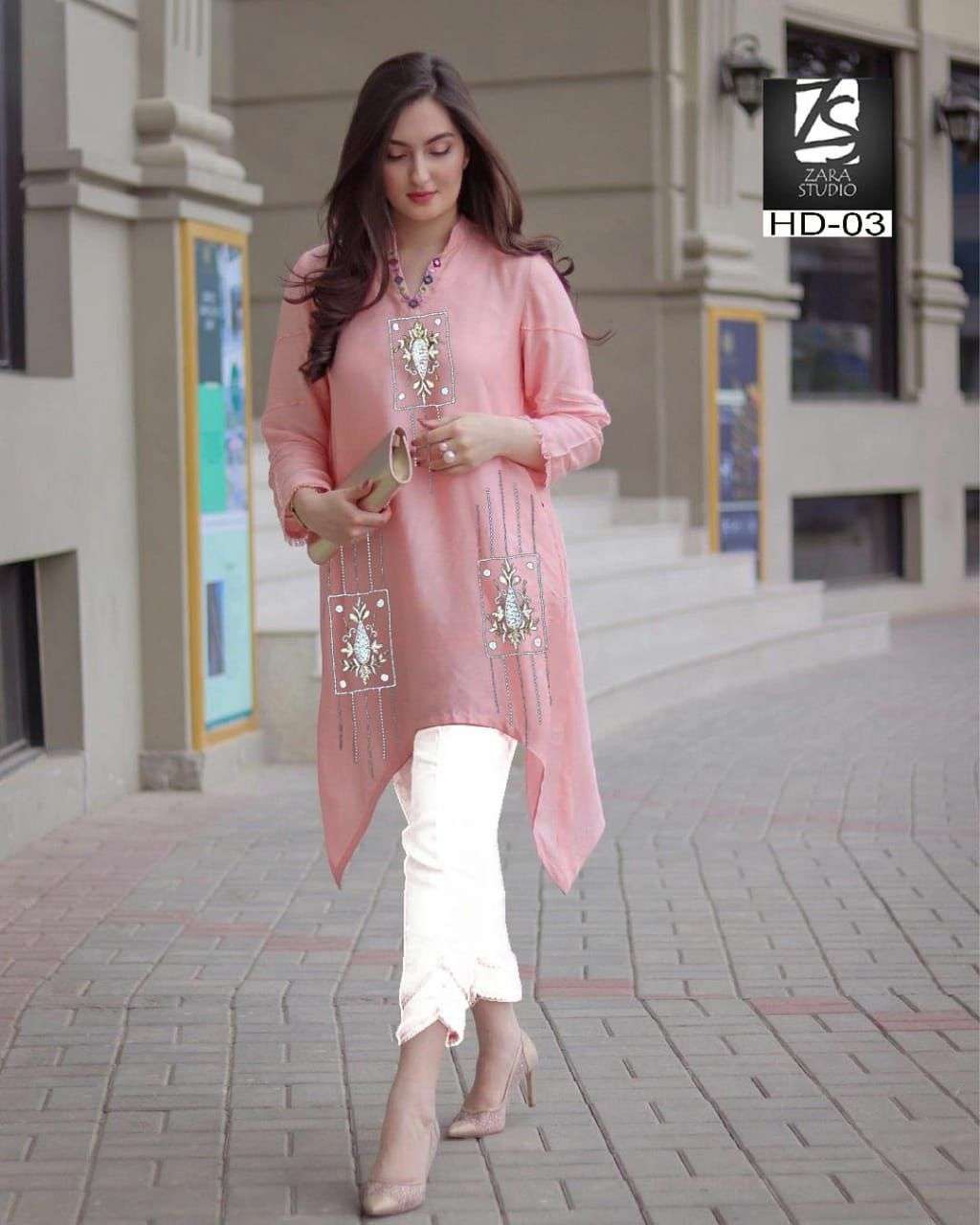 zara studio hd 03 faux georgette kurti with inner 