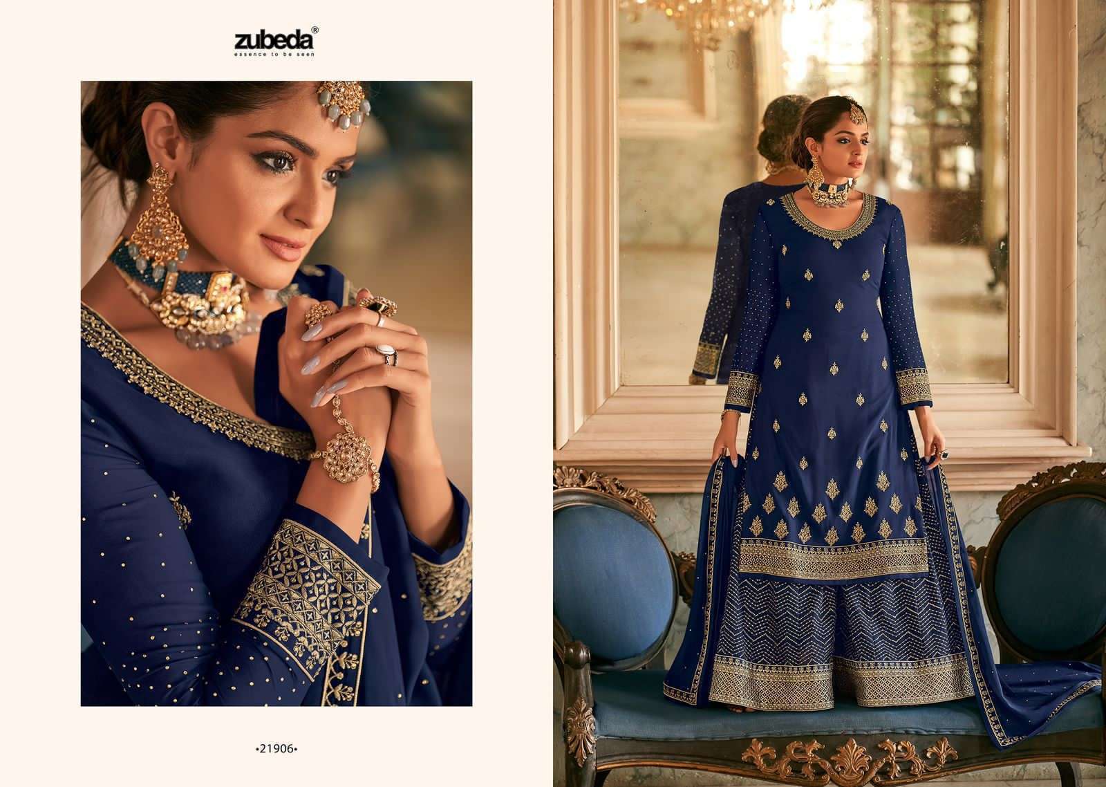 ZUBEDA SAIYARA DESIGNER REAL GEORGETTE SUIT S