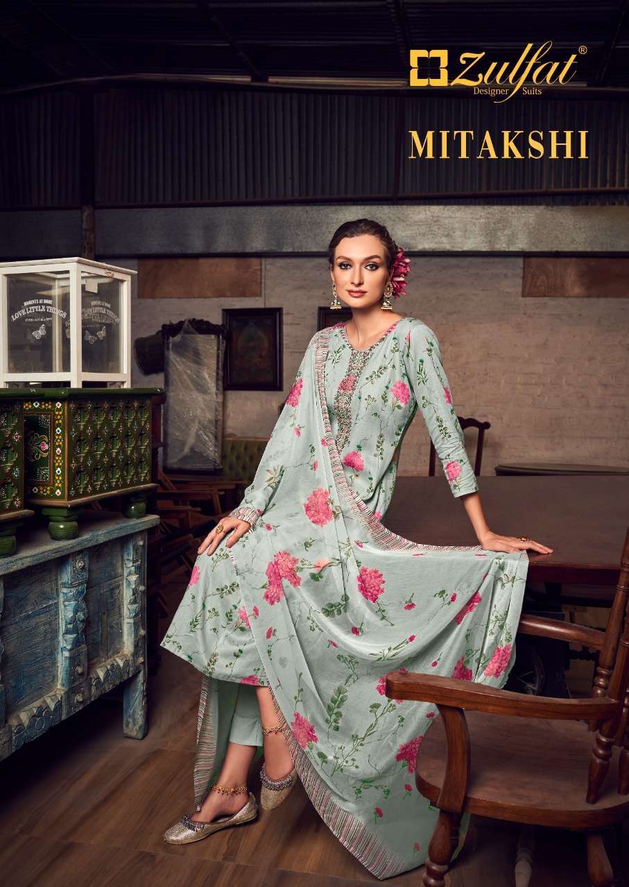 zulfat mitakshi series 425001-425010 Pure Jam Cotton suit