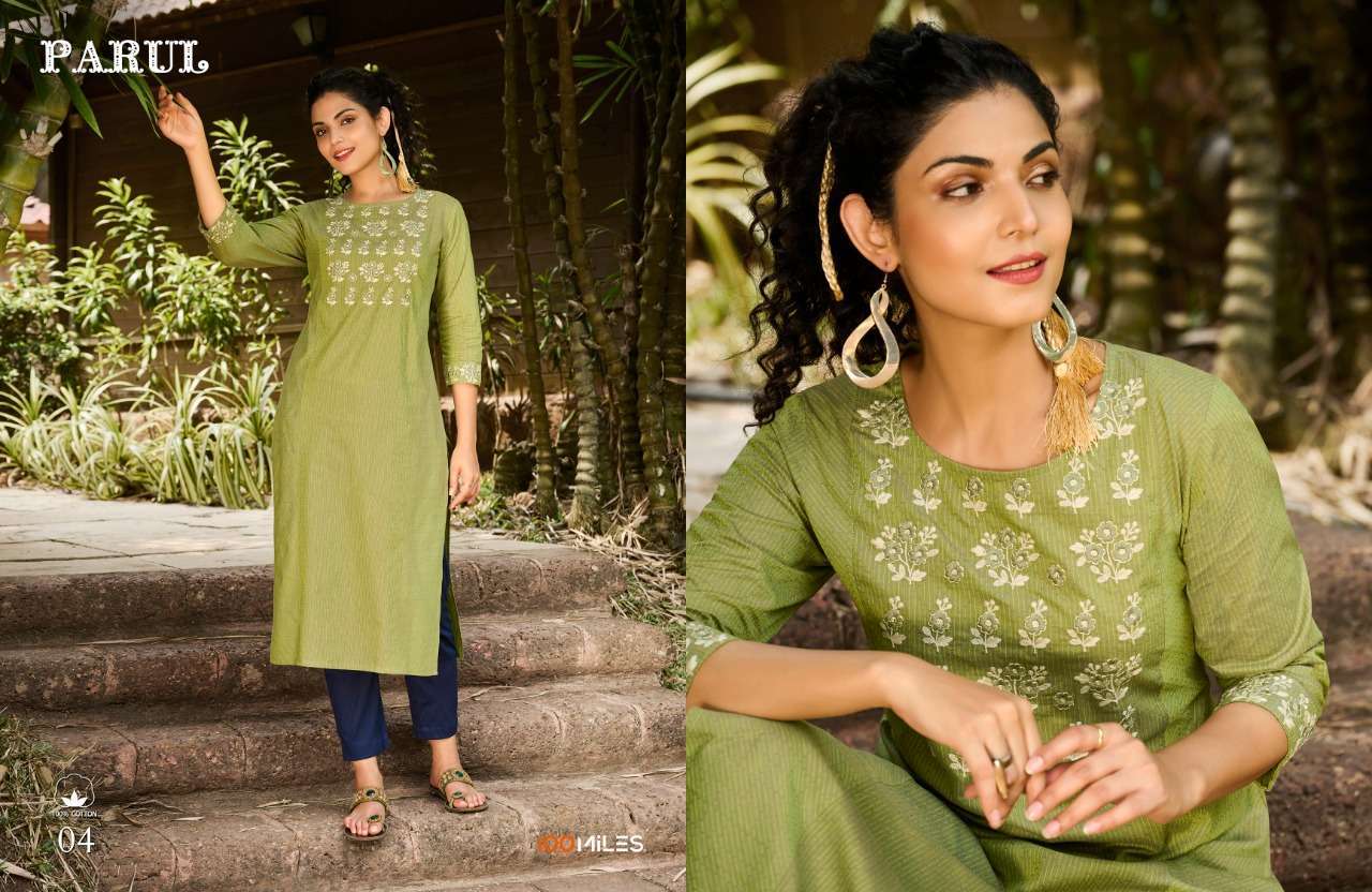 100 miles parul series 01-04 pure cotton kurti