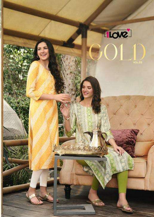 1love gold vol 3 series 31-38 rayon capsule kurti 