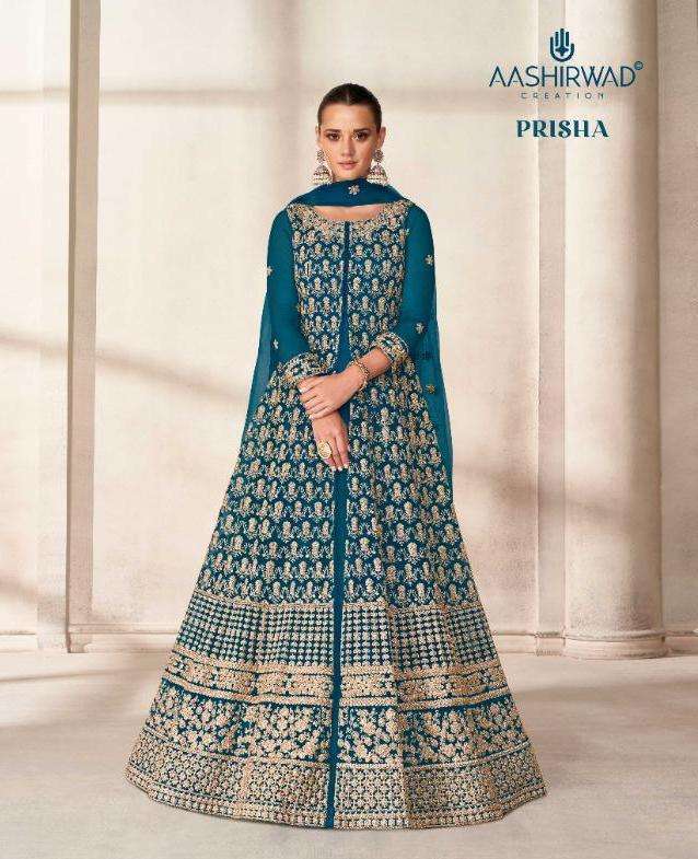 aashirwad prisha series 9199-9203 butterfly net suit