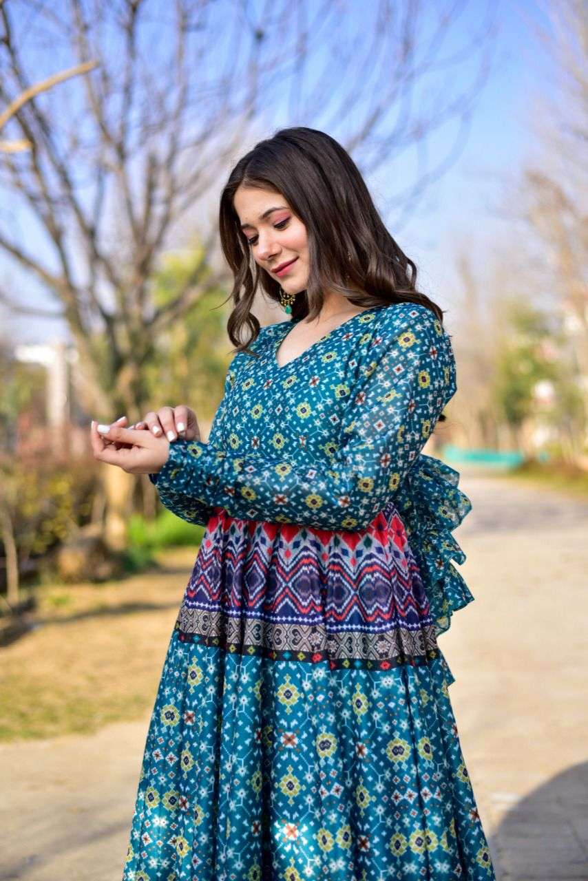 AAYAA VOL 4 DESIGNER PURE CHANDERI DRESS