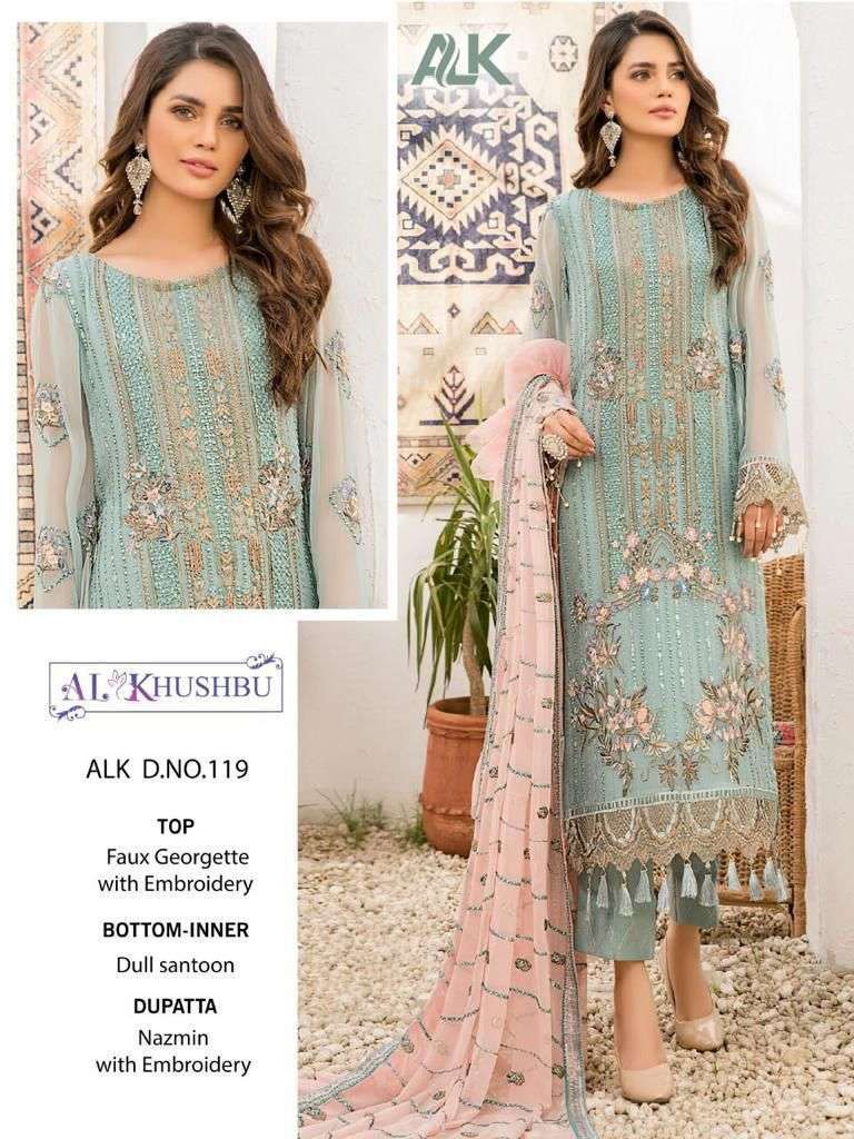 al khushbu alk 119 faux georgette embroidery suit 