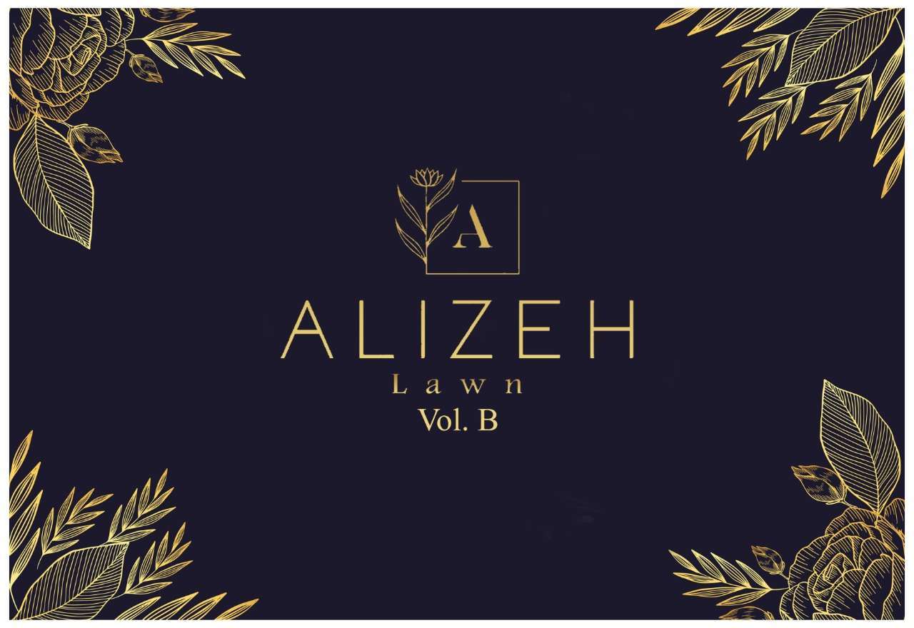 alizeh lawn b series 1-5 pure lawn pakistani suit 