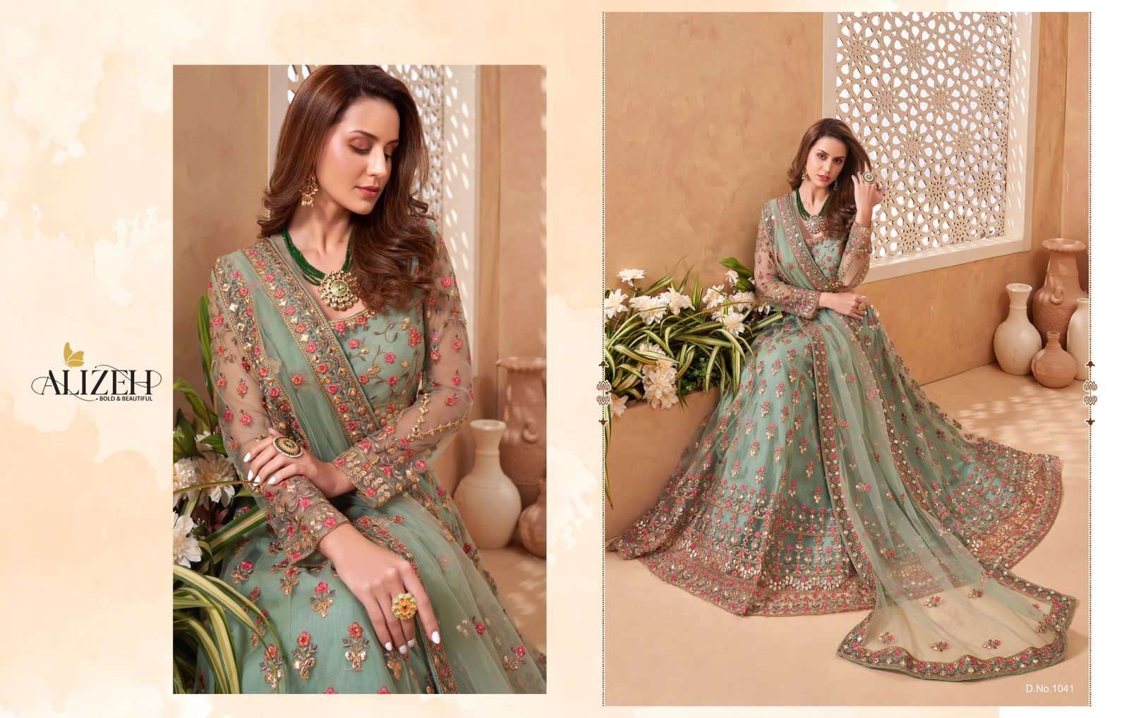 ALIZEH SPARKLE VOL 2 SERIES 1041 DESIGNER FANCY LEHENGA 