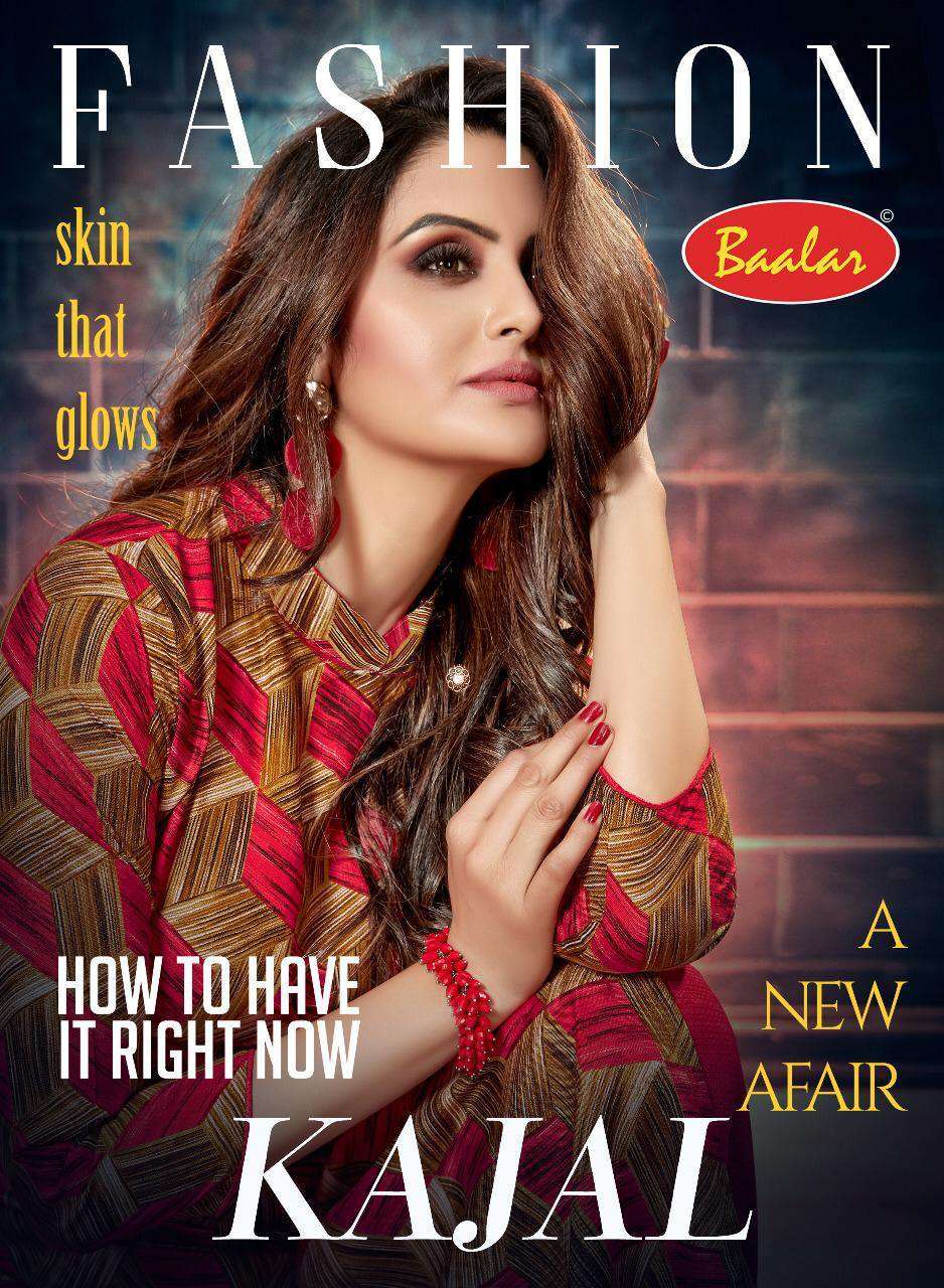 Baalar Kajal Vol-1 series 4001-4007 heavy 14 kg rayon kurti