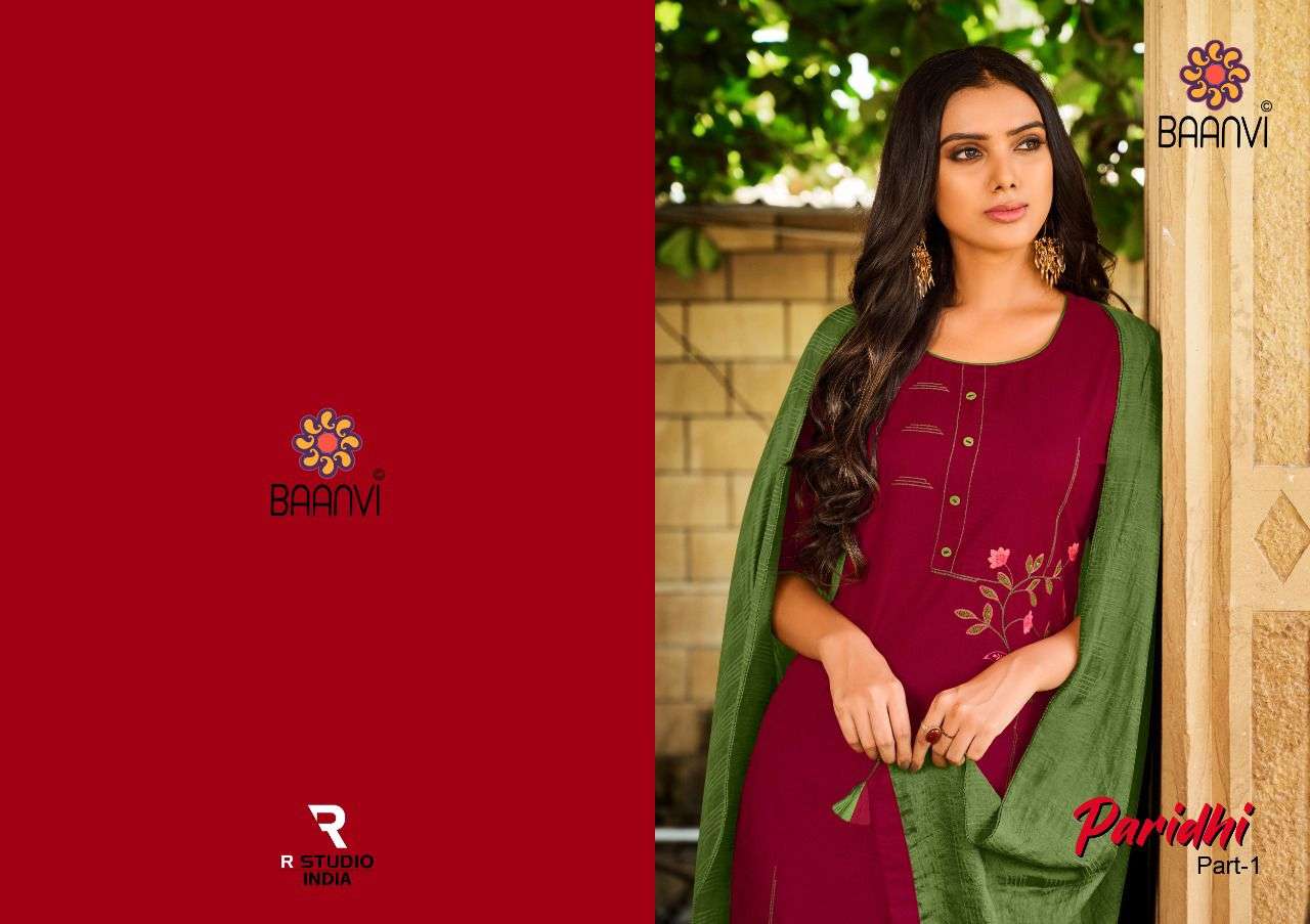 baanvi paridhi vol 1 series 101-108 cotton readymade suit 