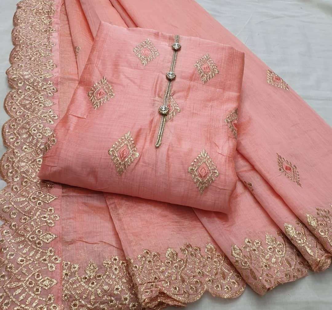 BT-07 DESIGNER CHANDERI MULTI WORK NON CATALOG SALWAR SUIT