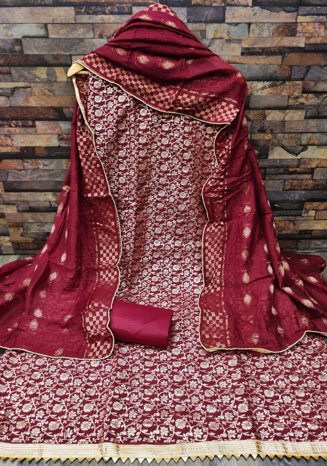 BT-12 CHAMKI DESIGNER DOLA SILK NON CATALOG SUIT 